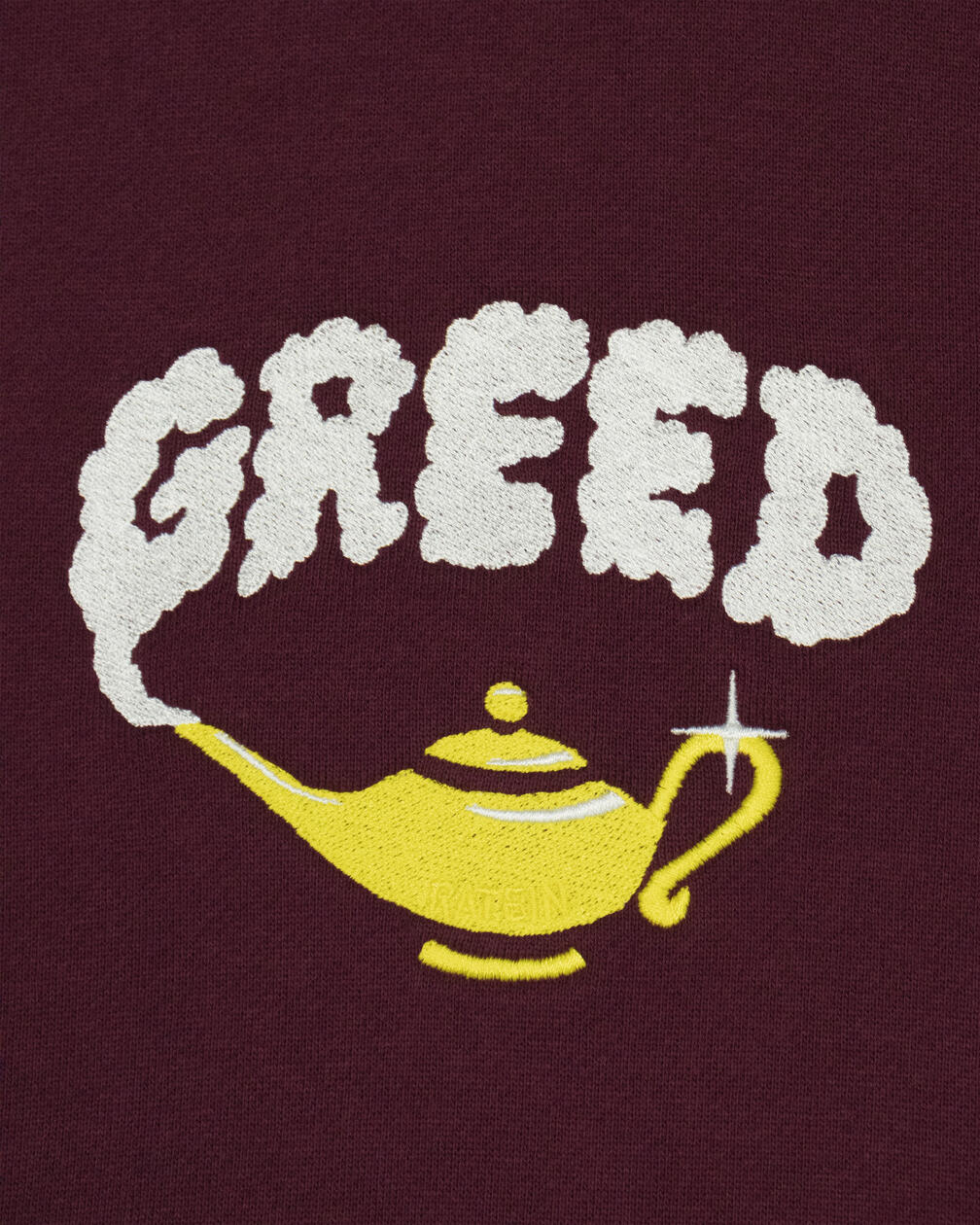&quot;GREED&quot; Embroidery